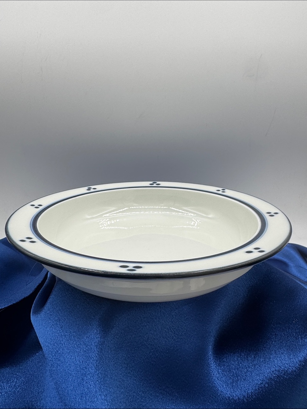 Dansk Bistro FREDRIKSBORG BLUE Rim Soup Bowl.